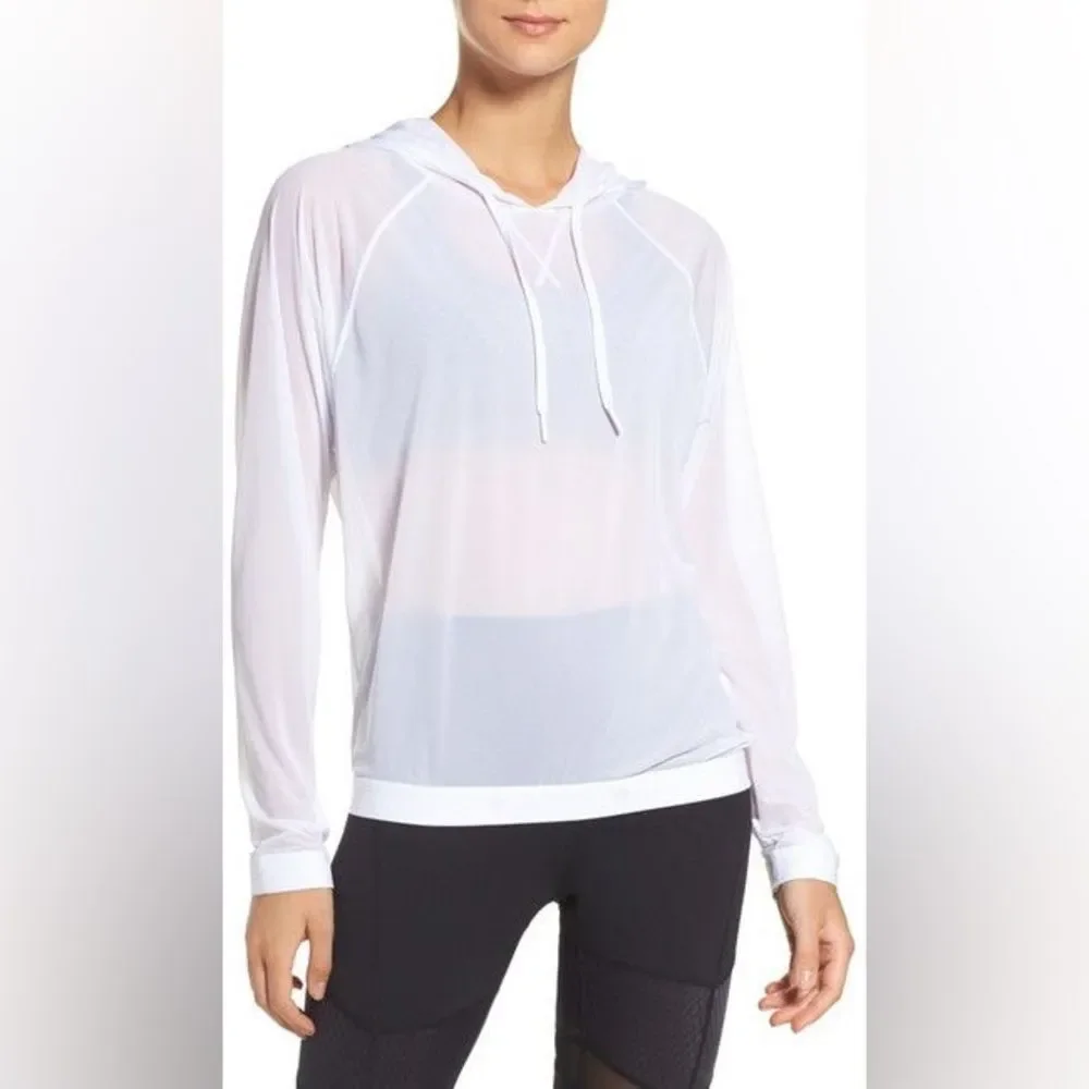 Zella Innovate Sheer Water Repellent Hoodie Size S